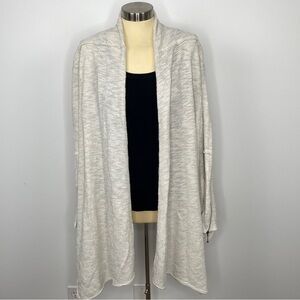 Knox Rose Cream Shimmer Boho Cardigan Sweater